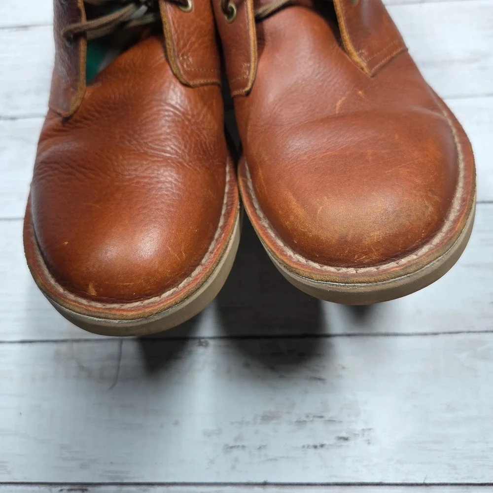Clarks Desert Boot Chukka Leather Mens 9.5 Brown Comfort